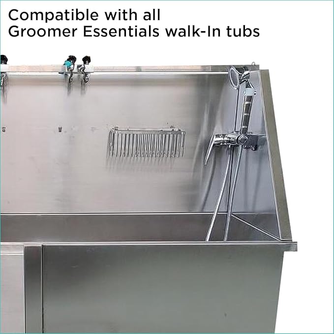 GROOMER ESSENTIALS Lever Faucet for Grooming Tubs with 6" Center Mounts Compatible Walk-in Tubs, Ideal for Dog Nail Trimmers, Kitchen Essentials, and Kitchen Gadgets