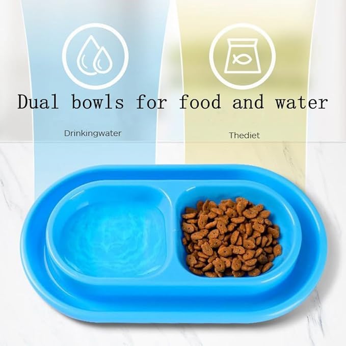 Cat Kitten Dish Dog Puppy Feeder Pet Bowl 3 Colors New Pink