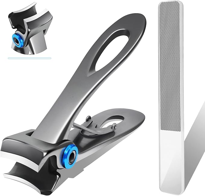 Werlla Extra Large Long Handle Toenail Clippers - 17mm Wide Jaw Opening Heavy Duty for Thick Toenails, Seniors, Men, Adults