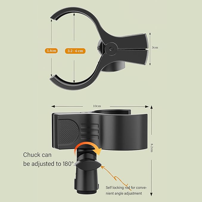 ZJchao Hands Hair Dryer Stand with Sturdy Quadpod Base Lightweight Holder for Home Salon Pet Grooming