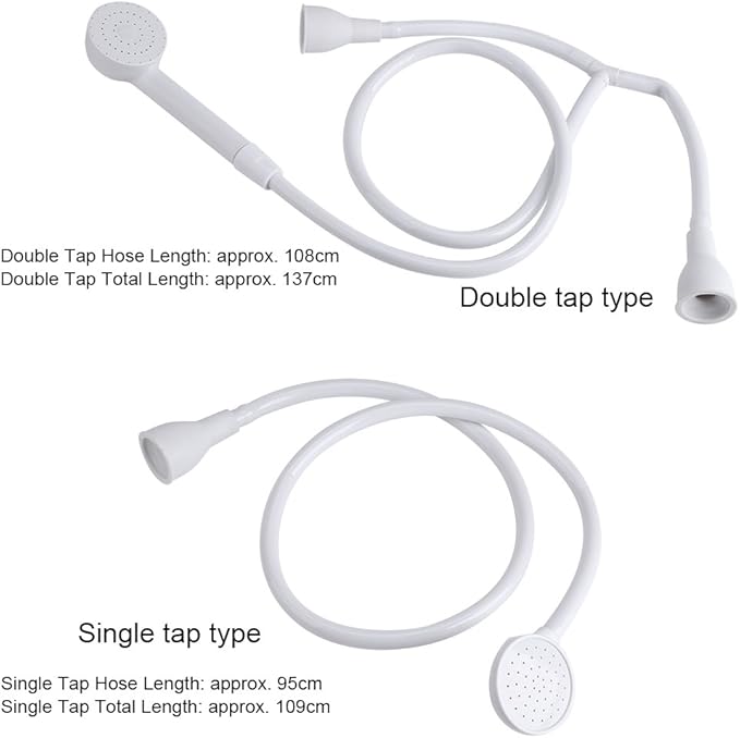 TOPINCN Pet Shower Spray Hose Push On Pets Shower Attachment Bath Tub Sink Faucet Attachment Washing Hair Hairdresser(Single Head)