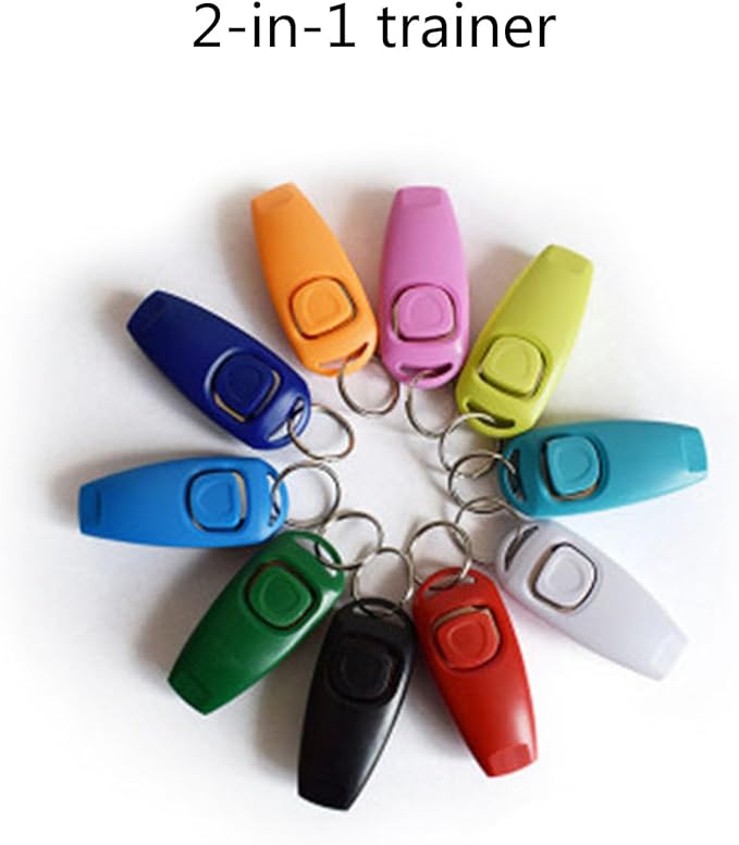 Dog Training Clickers and Whistle in One Consistent Positive Reinforcement for Puppies Fix Undesired Behaviors