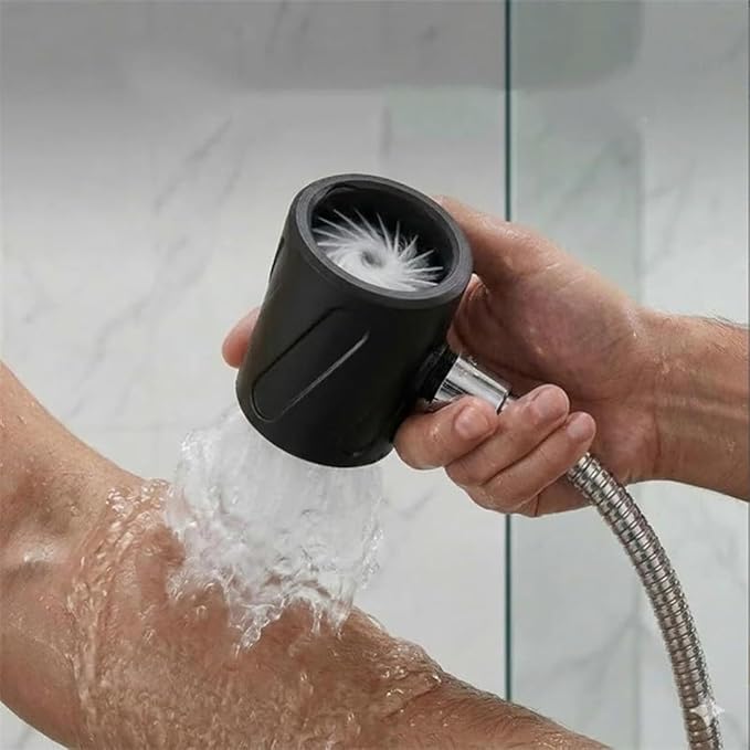 High Pressure Handheld Shower Head Multifunctional Spray Nozzle Suitable for Daily Body Cleaning and Pet Bathing Care(White)