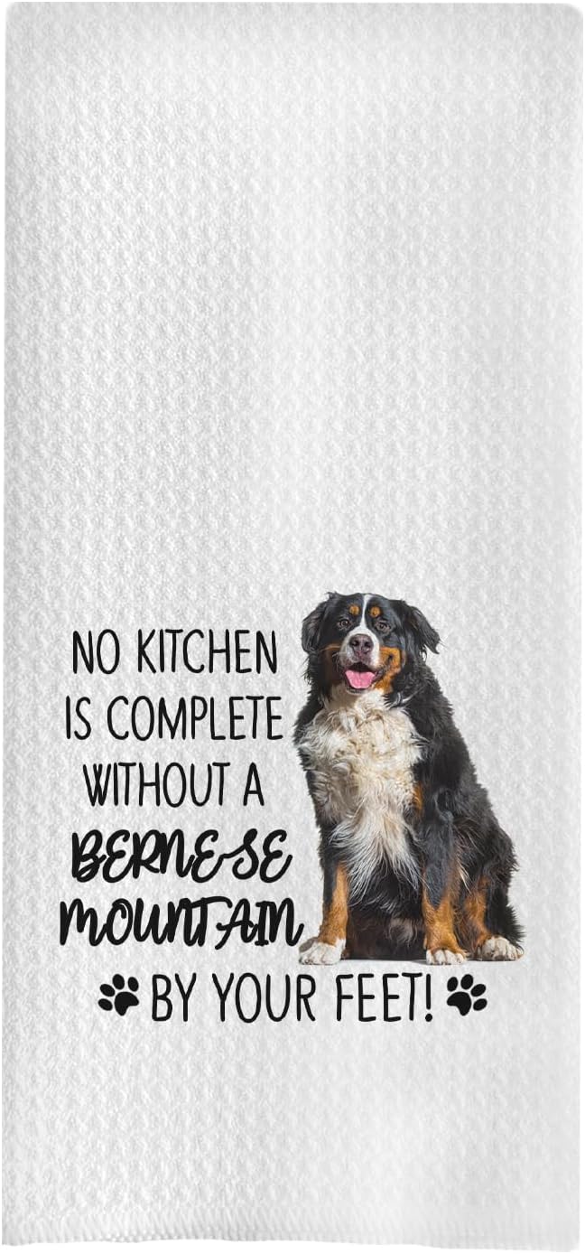 Bernese Mountain Dog Kitchen Towels - Mom Gifts, Lovers Gifts, No Kitchen Complete Without Bernese Mountain Dog Hand Dish Towels, 16x24