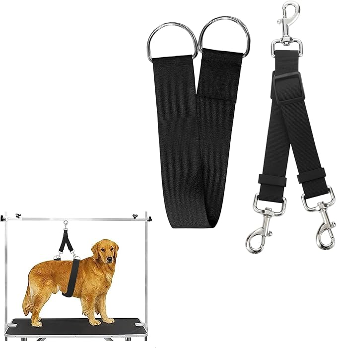 Dog Grooming Belly Strap Pet Grooming Belly Band Stand Strap for Table Dog Grooming Loop Noose Pet Bathing Tether Straps for Bathing