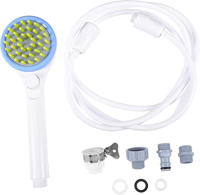 Pet Shower Sprayer with Hose Dog Bathing Brush and Water Sprinkler Multi Functional Puppy Shower Scrubber for Gentle Massage and Comfortable Skin Care Tool for Pets