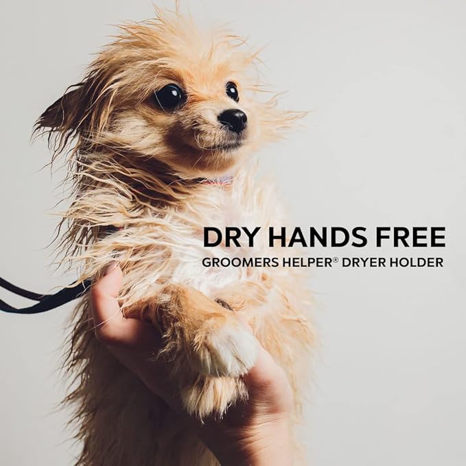 Groomers Helper® Dryer Holder with Mini-arm and Universal Clamp Set - Hands Free Hair Drying Tools for Dog Pet Table Grooming