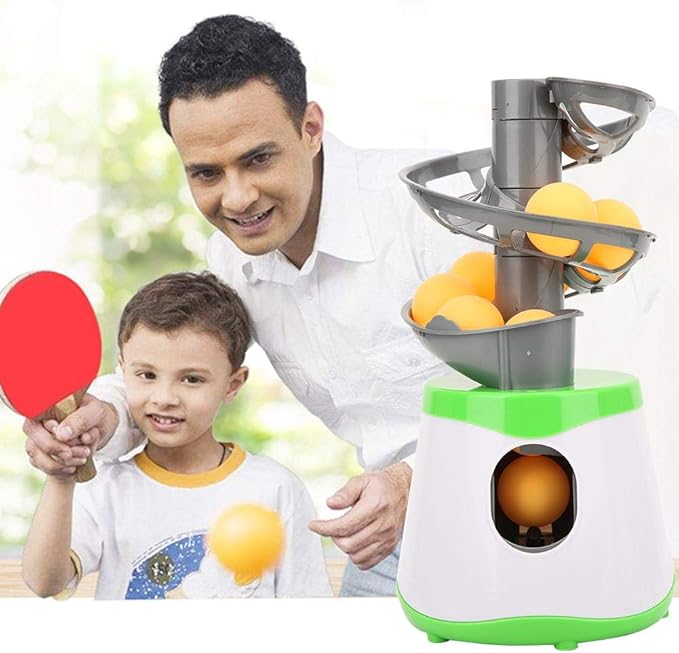 Vbestlife Automatic Machine for Beginners, 10 Balls Table Tennis Trainer Balls Launcher Training Machine Table Tennis Robot for Beginners Training