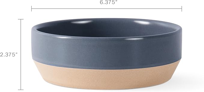 Fringe Studio Stoneware Pet Bowl, Medium, Celestial (479007), Dark Blue, Dishwasher & microwave safe