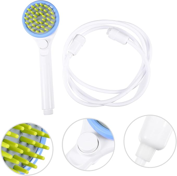 UKCOCO Portable Dog Shower Sprayer with Hose Multifunctional Pet Bath Brush for Grooming and Massaging Dogs and Cats Powerful Full Coverage Spray for Efficient Rinsing Suitable for All
