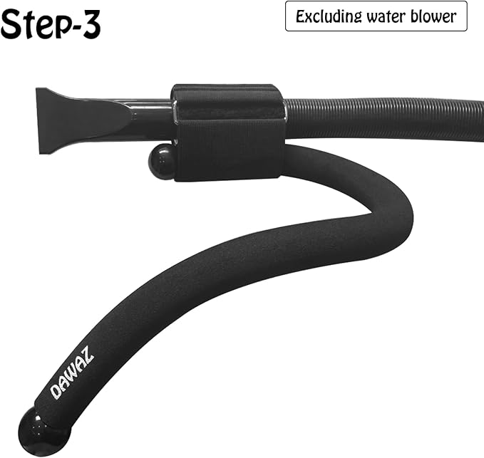 DAWAZ pet Grooming Dog Hair Dryer Water Blowing Machine Neck Hanging Bracket Universal Adjustment Free Your Hands (D2), BLACK