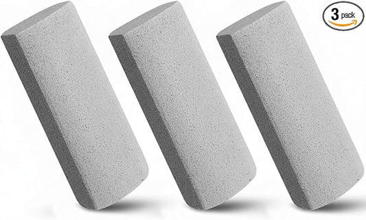 Abbylike 3 Pcs Pet Hair Remover Pumice Stone Reusable Portable Dog Cat Hair Removal Tool Scraper for Carpet,Couch, Bedding, Car Upholstery, Furniture Cleaning (6.1 x 2.56 x 1.4 Inch,Gray)