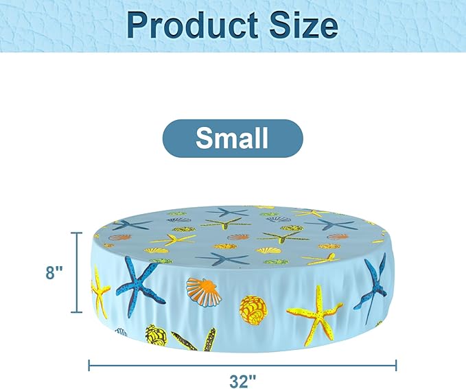 Foldable Round Dog Swimming Pool Cover, for 32 "/63“/48” Collapsible Outdoor Tub, PVC Coating Waterproof and UV Protection, Leakproof Washable Kiddie Pet Small Paddling Bath Accessories