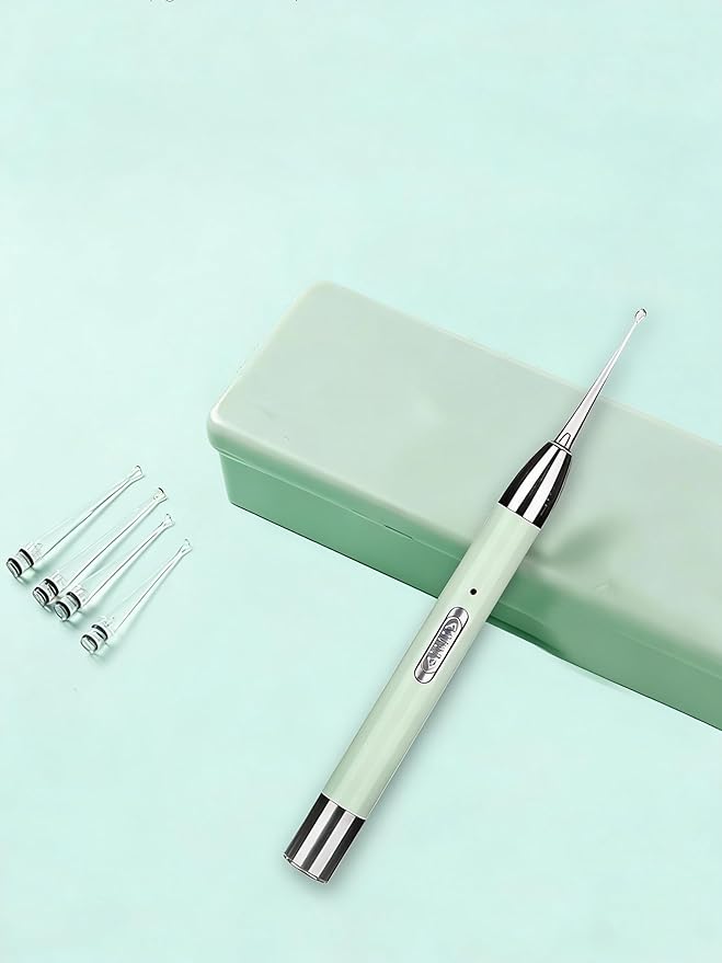 Ear Wax Removal Tools with Light: Ear Cleaner Kit-Ear Scope with Light, Ear Tweezers with LED Light for Adults Kids - Built-in USB Ear Wax Remover with Storage Box
