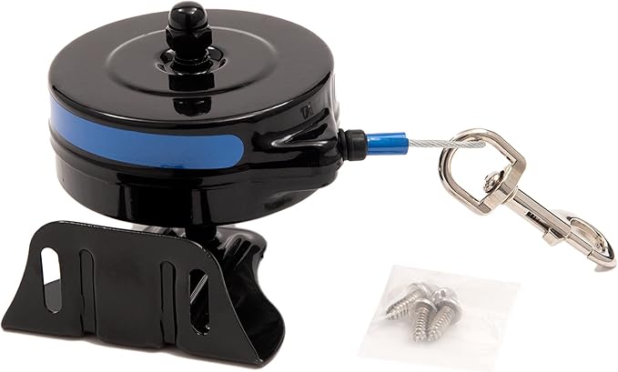 Lixit® Bracket Mount and Stake Retractable Leash Tie Outs for Dogs (Medium (Pack of 1), Bracket)