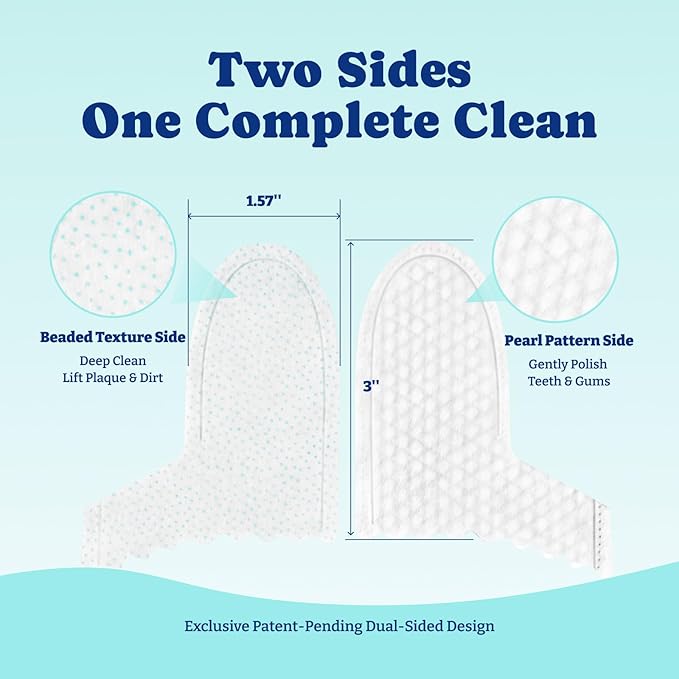 Dog Teeth Cleaning Wipes, Pet Finger Dental Wipes for Dogs & Cats, Dual-Sided, 6-in-1 Herbal Formula, Remove Plaque & Tartar, Freshen Breath, No-Rinse Toothbrush Wipes – 50 PCS x 2, Unflavored