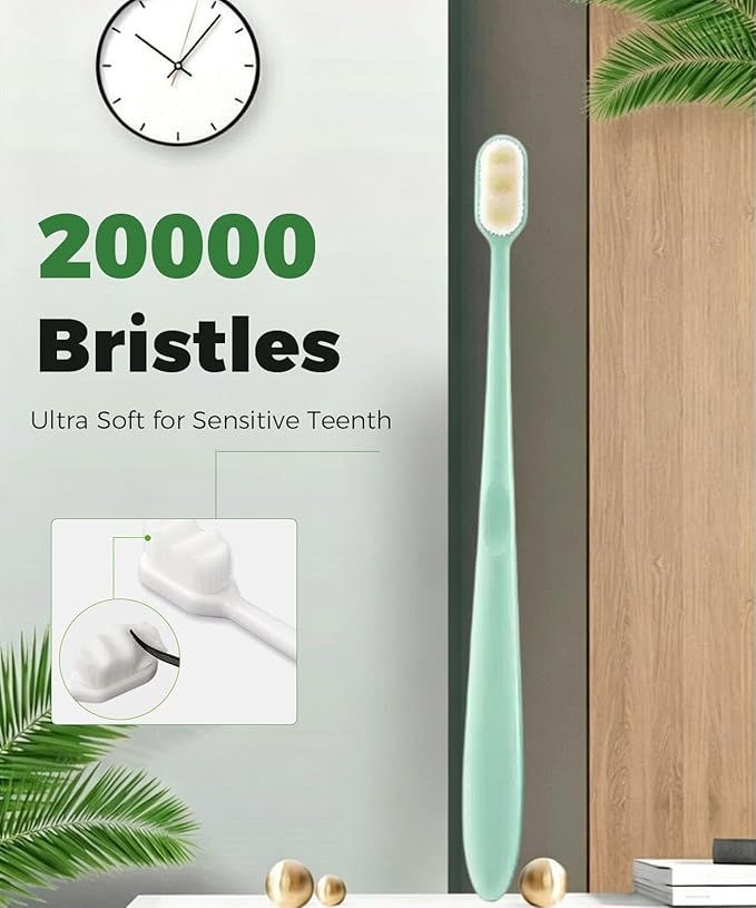 10 Pieces Pet Toothbrush Set, 360° Toothbrush for Dogs Cats, Double-Ended Soft Bristle Brush & Finger Toothbrushes, Gentle Dental Care Kit for Small Large Dogs Puppy Kittens (Multicolor)