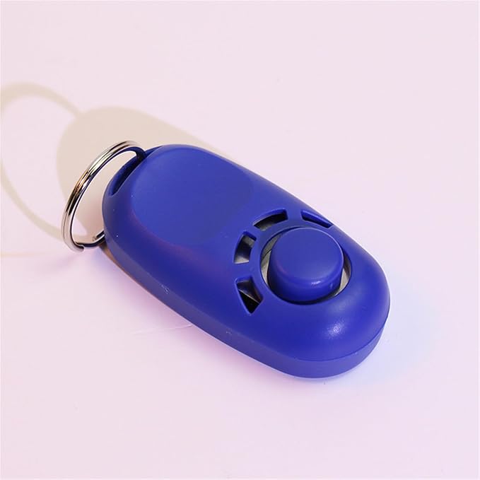Dogs Training Clickers Plastic Pet Dogs Trainer Tool Stretch Help Wrist Rope Sound Keychains Dogs Training Clickers, Blue