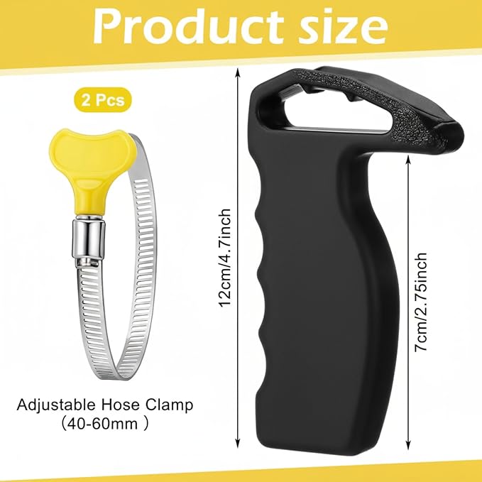 Lasnten 3 Pcs Dog Pet Grooming Dryer Handle, Lightweight Comfortable Dog Dryer Holder Handle