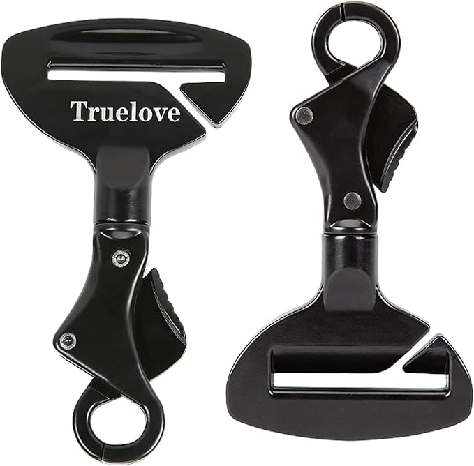 Truelove Vehicle Seat Belt Safety Buckle Lock, Dog Seat Belt Clip Universal Dog Car Restraint - Dog Seatbelt Lock - Portable Vehicle Seatbelt Harness for Pet Car Travel