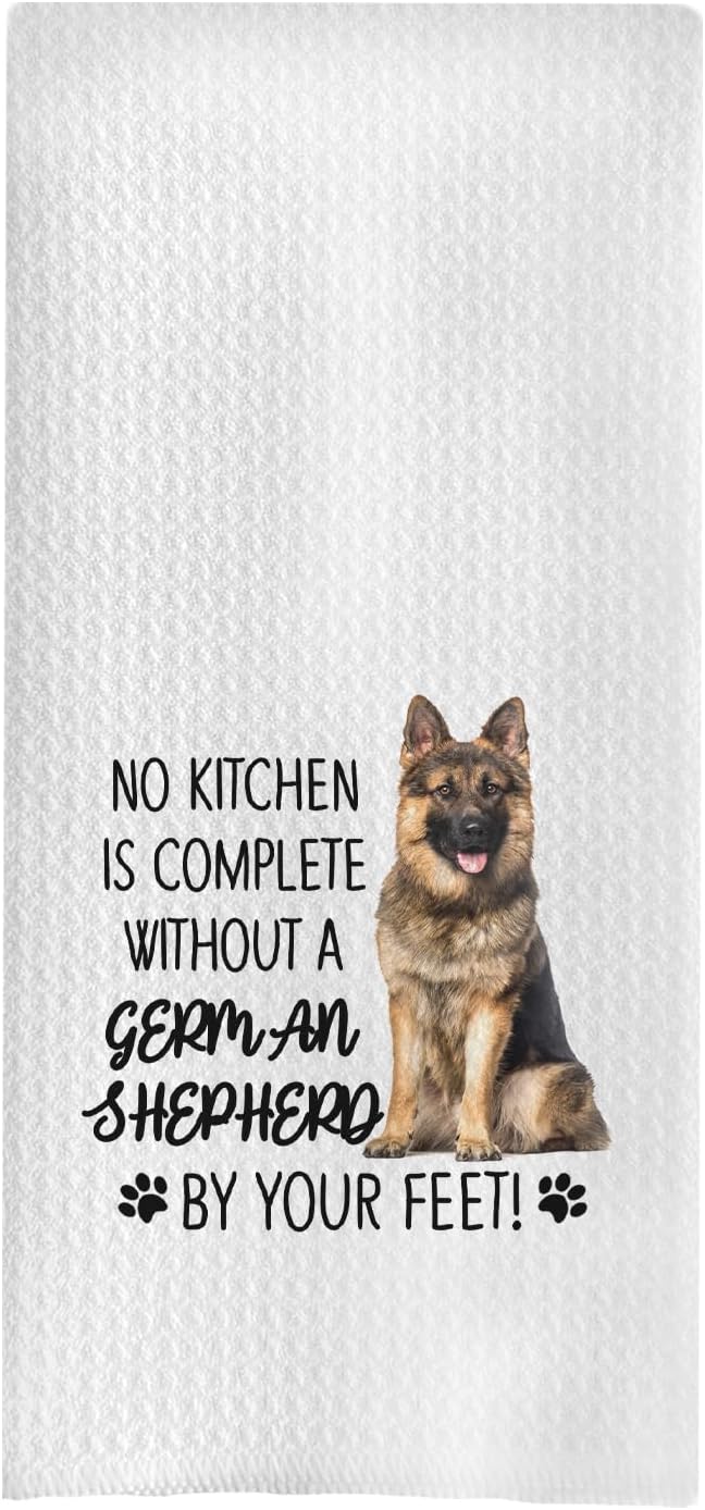 German Shepherd Kitchen Towels - German Shepherd Dog Gifts for Women & Moms, No Kitchen is Complete Without These 16x24 Hand & Dish Towels