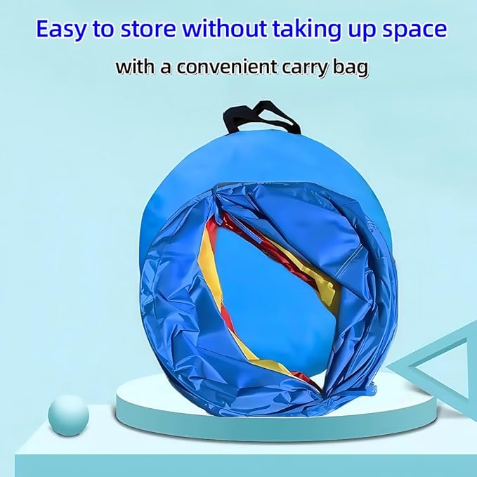 Dog Agility Tunnel for Small & Medium Dogs and Puppies – Durable Oxford Fabric, Pop-Up Exercise & Training Toy for Indoor Outdoor Play, Interactive Pet Tunnel with Storage Bag