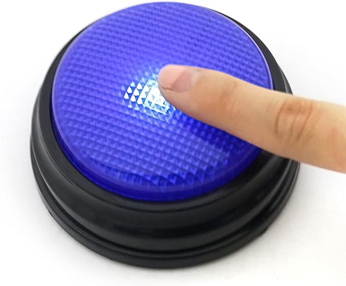 Recordable with LED Function Dog Buttons for Communication Multicolor Pet Set of 4 Talking Dog Buttons