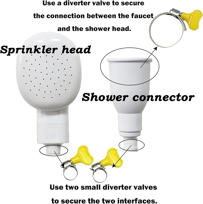3M/9.84ft Sink Spray Hose, Portable Garden Tub Faucet Sprayer Handheld Hose Faucet Shower for Bathing Baby,Pets,Washing Hair,Rinsing Vegetables