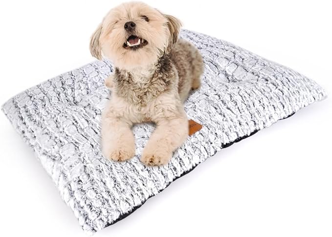 Dog Bed Crate Pad Plush Dog Crate Mat for Small Medium Large Dogs Soft Dog Bed Anti Slip Fulffy Comfy Kennel Pad