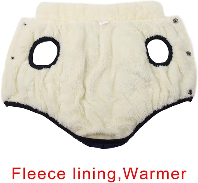 JoyDaog Fleece Lined Warm Dog Jacket for Winter Cold Weather,Soft Windproof Medium Dog Coat,Blue L