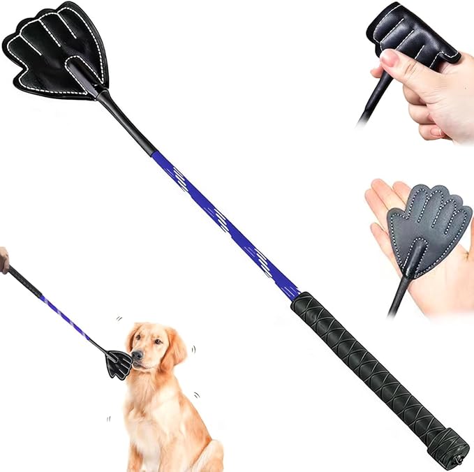 17" Dog Training Stick Pole, Puppy Training Tools Whip with Anti-Slip Handle, Outdoor and Indoor Exercise Interactive Dog Pole for Puppies Dogs Cats (Blue)