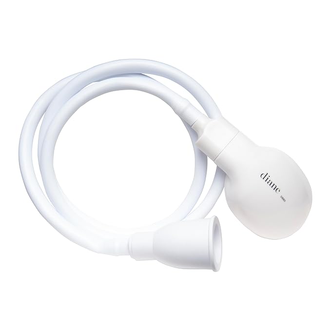Diane Portable Shampoo Sink Spray Hose for Salon or Home, 41.5 Inch Sink Attachment with Nozzle for Hair Washing, Baby & Pet Baths, Fits Most Standard Faucets, White, 1" Diameter