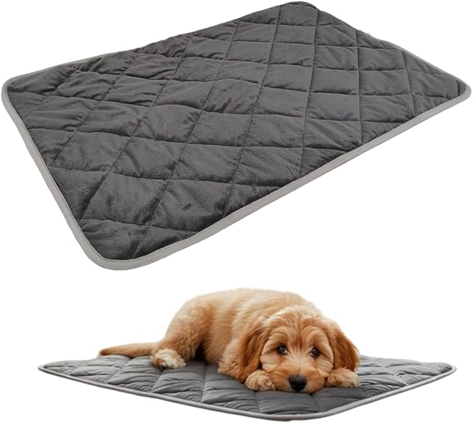 Self Heating Pad for Dog & Cat, 2026 New Self Warming Pet Bed Dog Heating Pad, Non-Slip & Washable, Non Electric Pet Warming Pad Sleeping Mat for Small Medium Large Dogs (Gray, S: 15.7"x19.7")