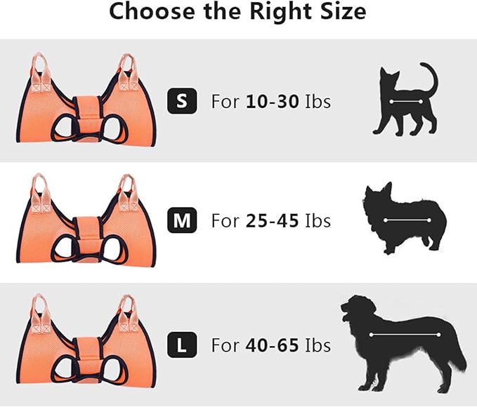 Pet Grooming Hammock – Dog Nail Care Sling, Grooming Restraint Harness | Comfortable Hanging Support, Durable Fabric Material, Safety Buckle Straps, Easy-to-Use Hammock for Home Grooming, Bath Time