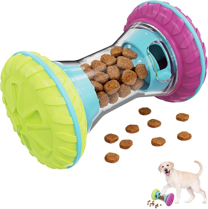 MateeyLife Interactive Dog Toys, Durable Dog Enrichment Toys to Keep Them Busy, Slow Feeder Treat Dispensing Dog Toys, Adjustable Dog Puzzle Toy, Reduce Boredom