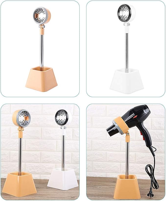 Pet Hair Dryer Holder,180 Degrees Rotatable Hands-Free Retractable Hair Dryer Stand, Dog Cat Grooming Table Hair Dryer Stand Holder Hands Stable Pet Supplies