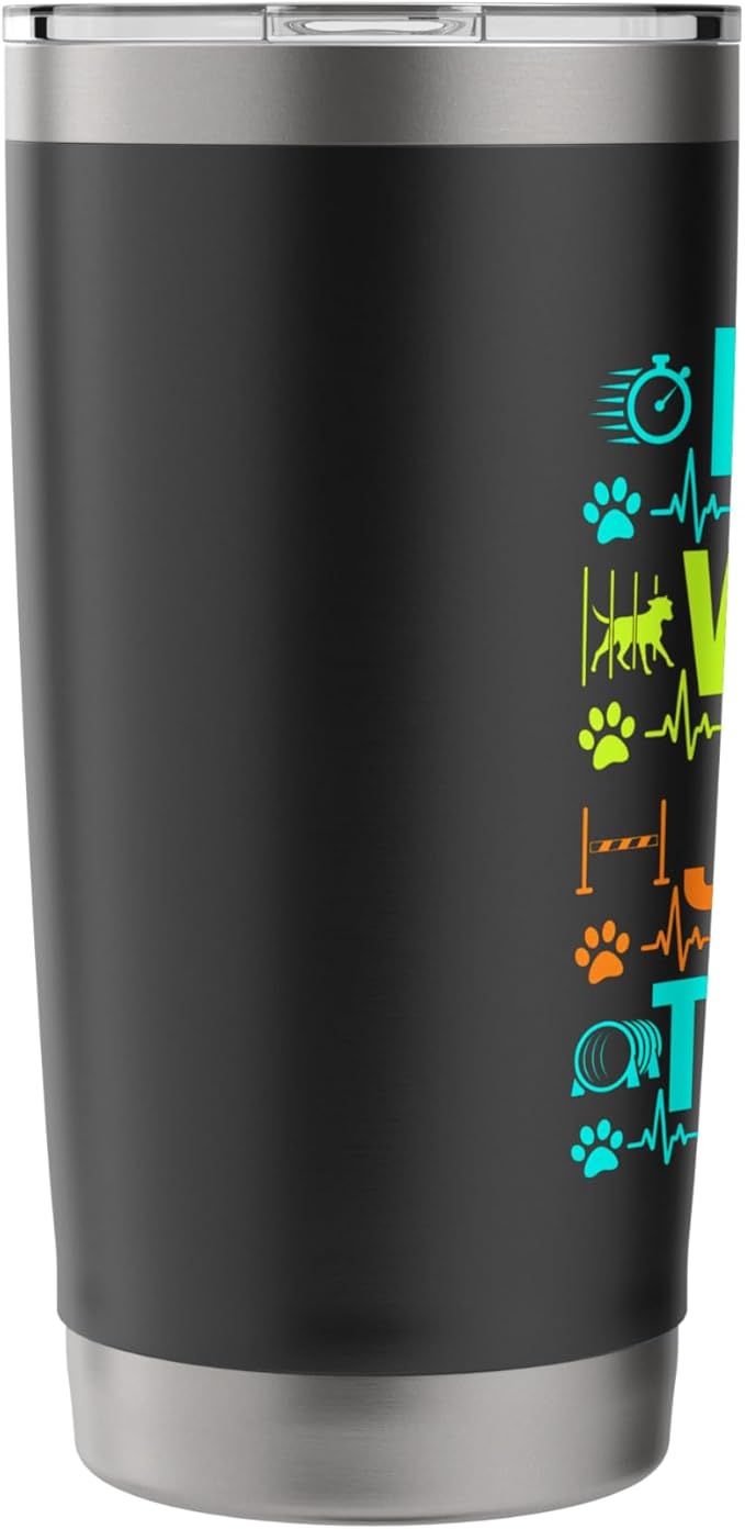 Run Weave Jump Tunnel Dog Agility Stainless Steel Insulated Tumbler