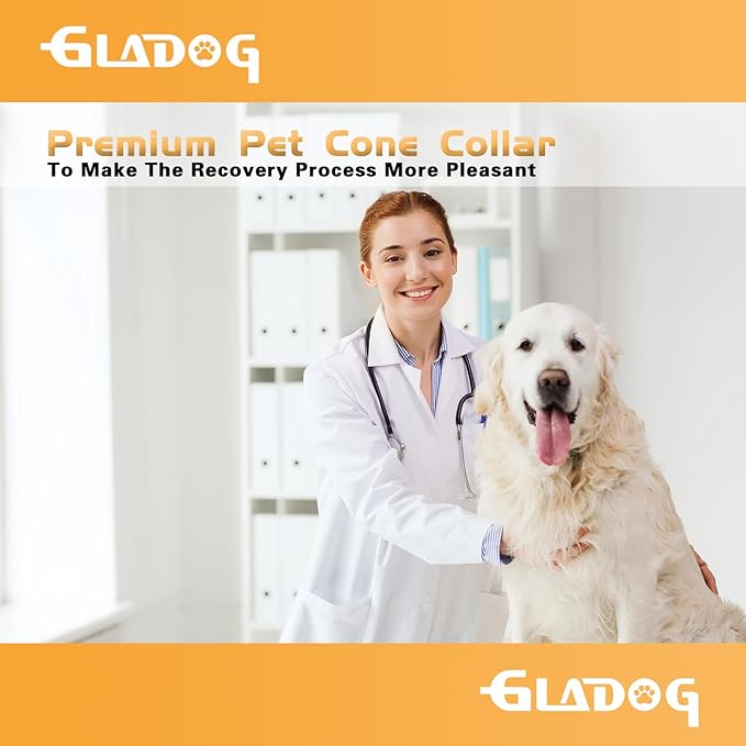 Soft Dog Cone Collar, 2 PCS (for Exact Size) Flexible Plastic Cone for Dogs After Surgery, Dog Recovery Collar, Adjustable E-Collar for Large/Medium/Small Dogs Cat, Comfy Elizabethan Collar (S)