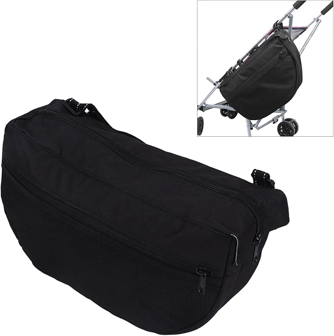 DUSC Baby Stroller Bag Easy Side Sling Stroller Saddle Bag Multipurpose with Pocket for Travel