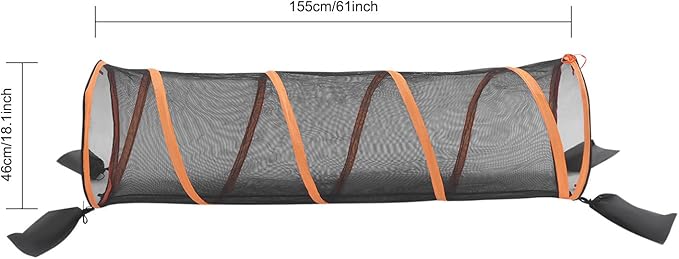 Pop up Pet Fun Tunnel Outdoor Cat Play Tunnel Collapsible, Cat Tunnels for Indoor Cats Outdoor Catio Furniture and Play Kits for Cats, Dog
