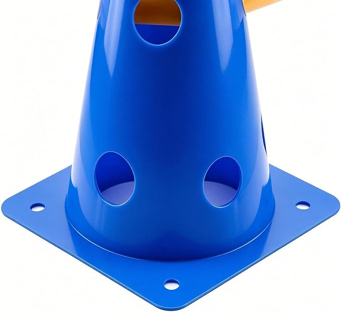 Dog Agility Course - Hurdle Cone Buckets, Dog Agility Equipment, Hurdle Cones Obstacle with Yellow Poles for Training & Fitness | Pet Training Obstacles for Puppy, Outdoor Garden, Backyard, Park