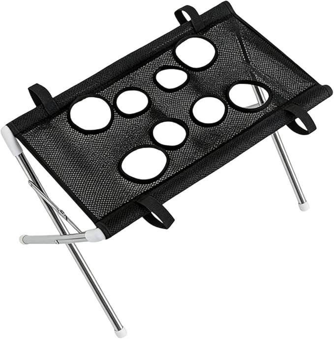 Pet Grooming Hammock with Washing Eight Hole Hammock Helper Hanging Harness for Picking Ears Nail Clipping Home (Black)