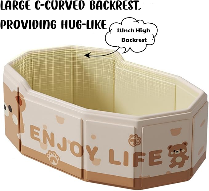Foldable Bathtub 29.5'in Foldable Collapsible tub Portable Bathtub for Bathroom Folding SPA Tub for Shower Stall, Ideal for Small Spaces - Effortless Folding Bath (Green)