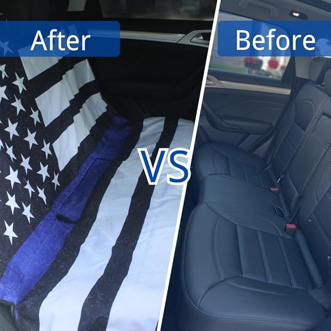 Waterproof Back Seat Cover for Dogs and Kids, Car Seat Protector Under Baby Car Seat, Child and Dog Car Seat Cover Blanket for Rear Bench