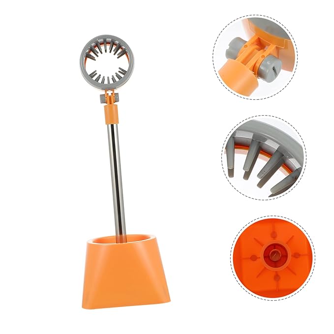 Floor-Standing Hair Dryer Holder Punch-Free Rack for PET Grooming Adjustable Height Stand for Easy Storage for Home and Salon Use