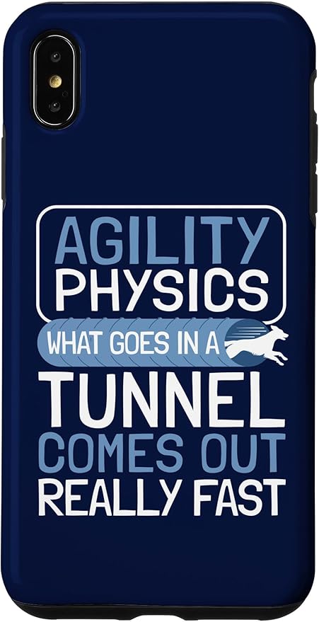 iPhone XS Max Dog Agility Handler - Agility Physics - Tunnel Dog Agility Case