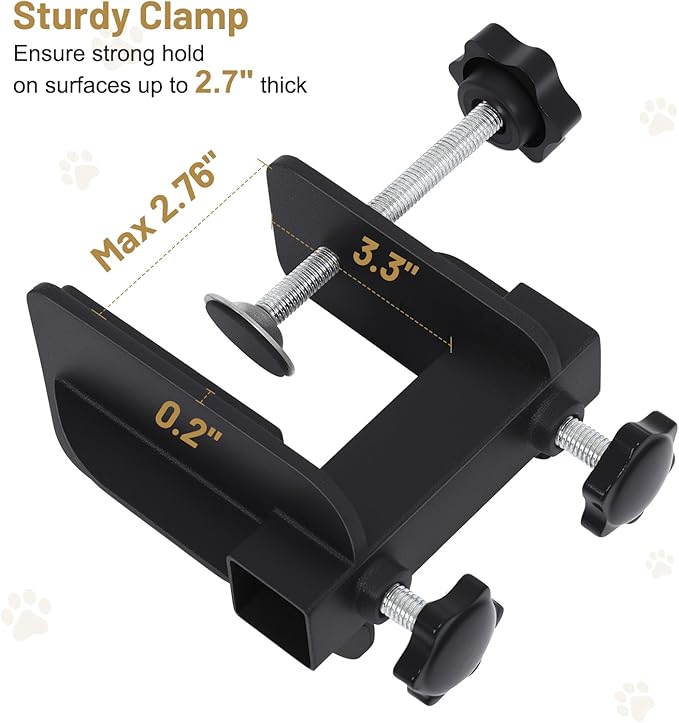 Dog Grooming Table Arm – Adjustable Dog Grooming Arm & Dog Grooming Hammock for Home Use, Grooming Table with Hammock for Nail Trimming, Drying, and Bathing – Fits Small to Large Dogs
