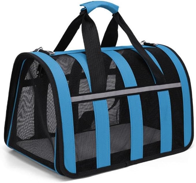Cat, Dog Carrier, Airline Approved Pet Carrier for Cats and Dogs up to 20 Lbs, Soft, Foldable, Washable Travel Bag for Small to Medium Pets, Portable Comfortable Cat Dog Carrier for Home Outdoor Use