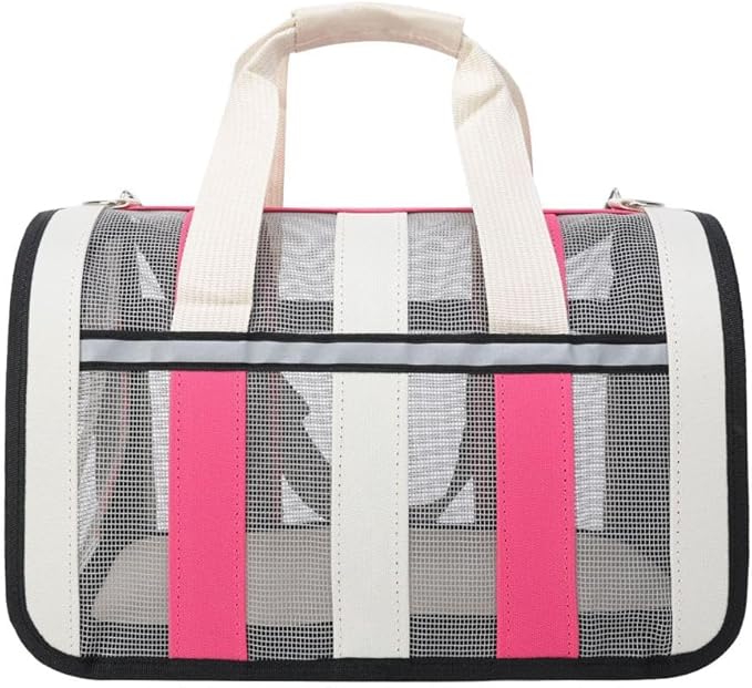 Cat, Dog Carrier, Airline Approved Pet Carrier for Cats and Dogs up to 20 Lbs, Soft, Foldable, Washable Travel Bag for Small to Medium Pets, Portable Comfortable Cat Dog Carrier for Home Outdoor Use