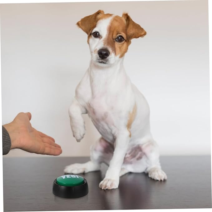 POPETPOP 4pcs Interactive Dog Talking Button Wear-Resistant Recording Pet Communication Buttons for Dogs Random Color